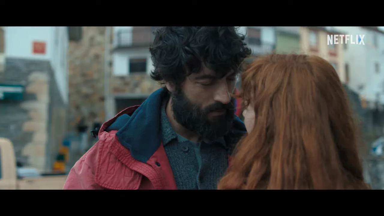 Javier Rey as Álex on the Asturian coast in The Last Night at Tremore Beach