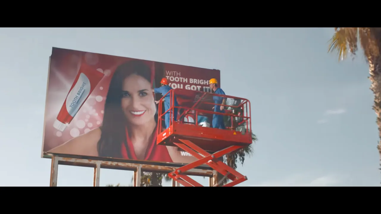 Demi Moore as a severely deteriorated Elisabeth Sparkle in The Substance (2024)