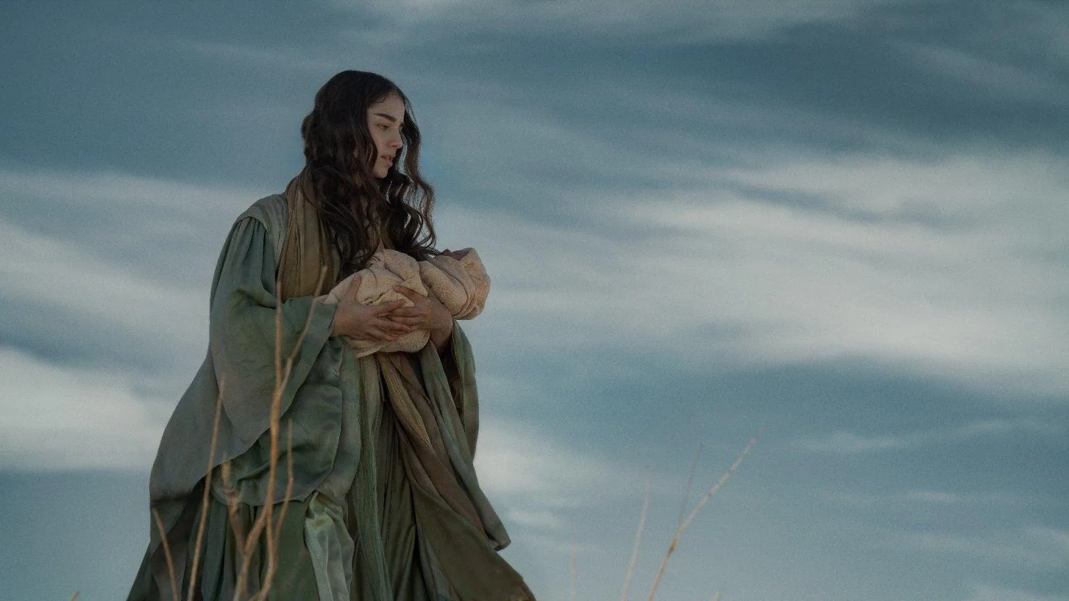 Scene from Mary (2024) depicting the Annunciation and its aftermath