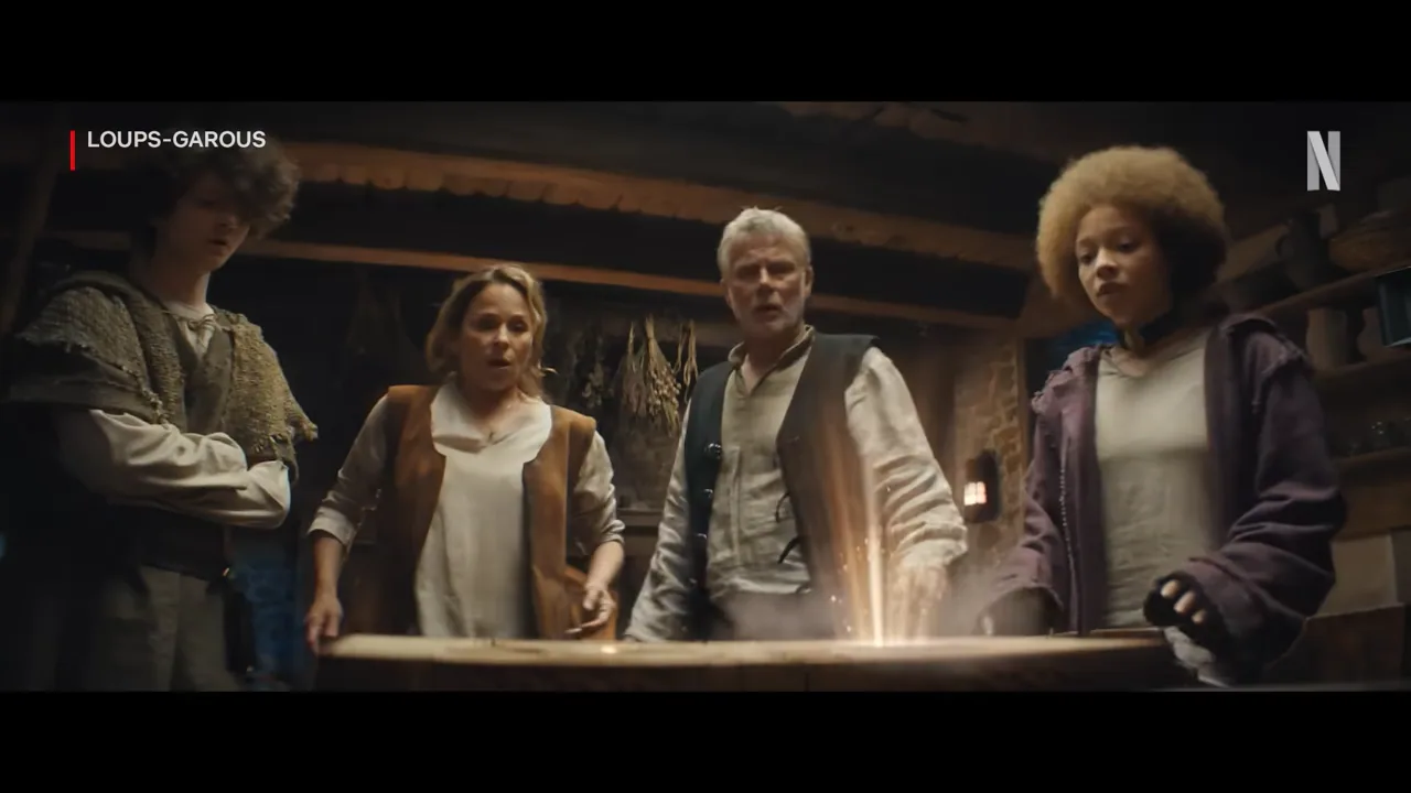 The Vassier family in the medieval village in Netflix's Family Pack