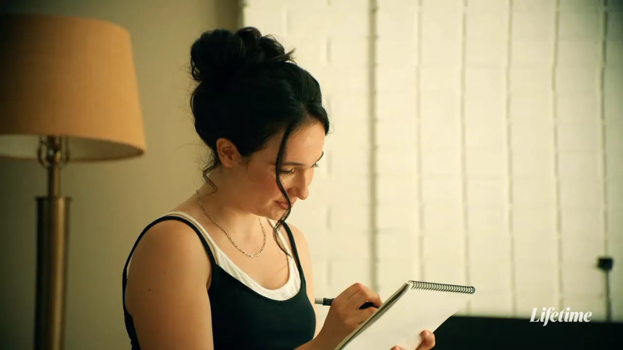 A scene from Husband, Father, Killer: The Alyssa Pladl Story showing family tension