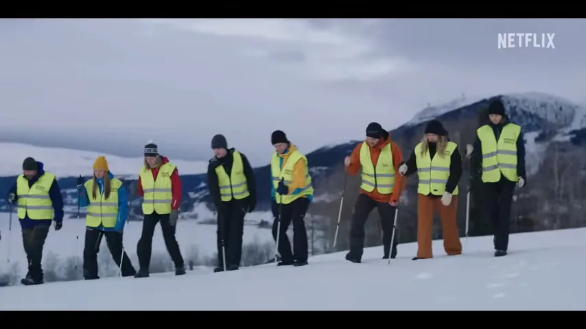 Carla Sehn and Kardo Razzazi star in the Netflix Nordic noir series The Are Murders, set in the snow-covered mountain resort of Are in Jamtland County, Sweden