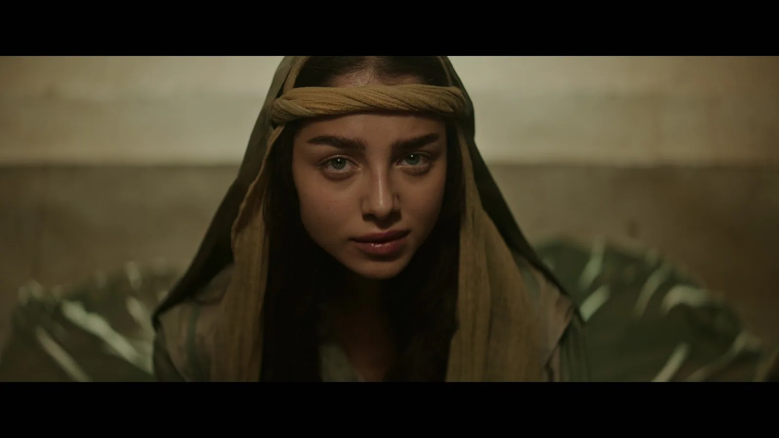 Scene from Mary (2024) depicting the final Temple sequence