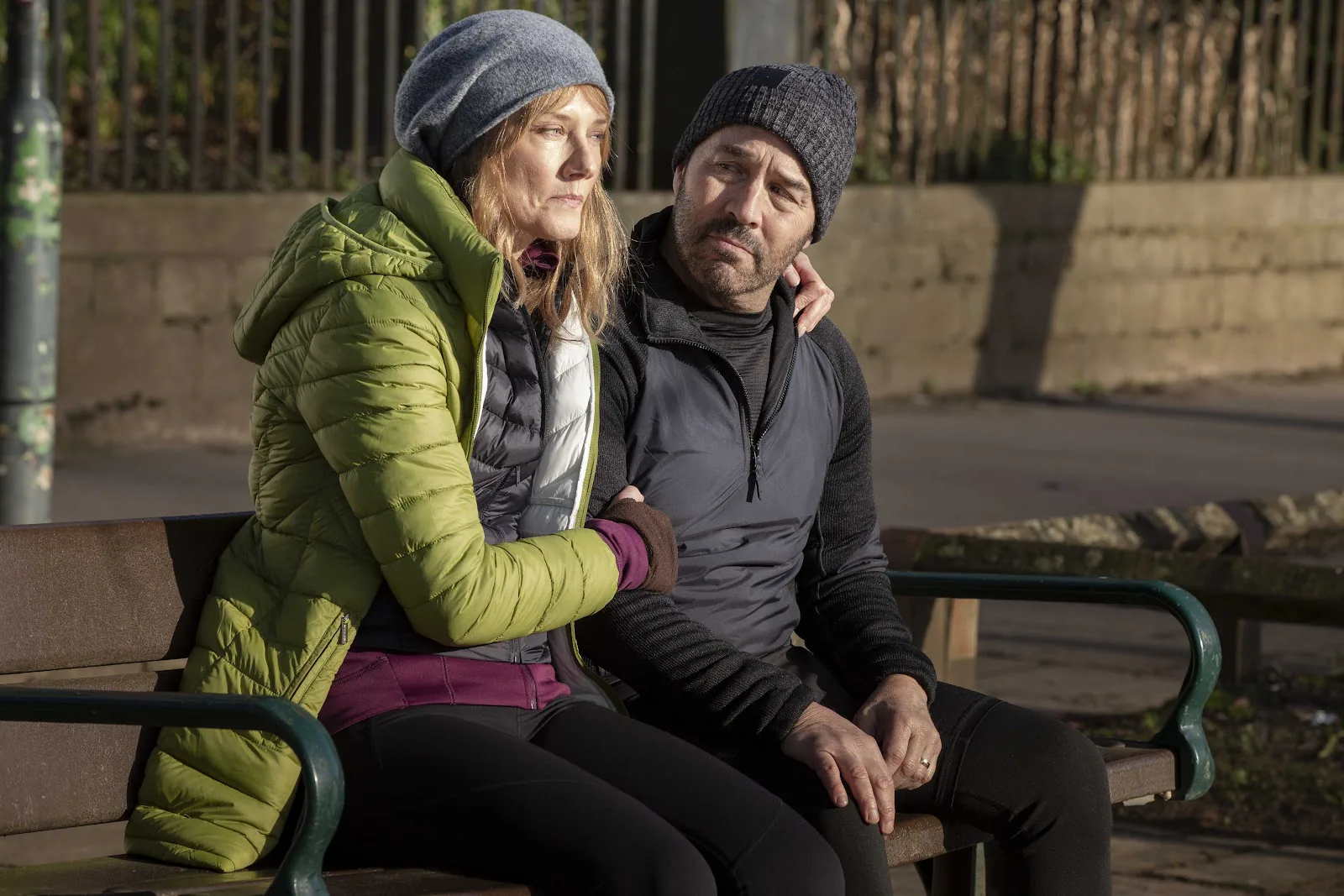 Scene from My Dad's Christmas Date (2020), filmed on location in Yorkshire, England